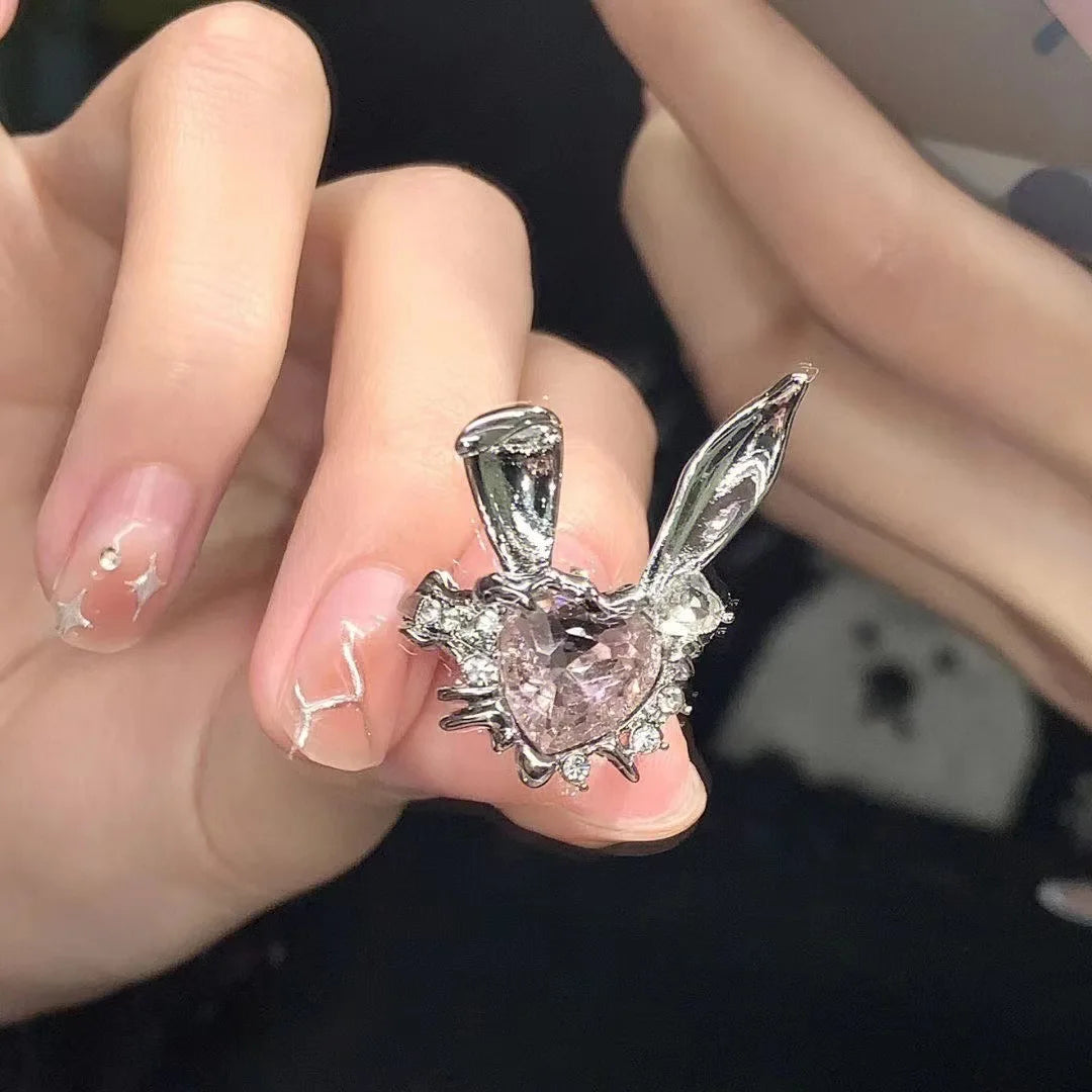 New Arrival, Romantic Lovely Pink Bowknot Design, Exquisite Jewelry Ring with Micro Bow Tie Zircon