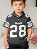 Polo Shirts for Kids, for Boys and Girls, with Gradient Striped 3D Print Fashion, also in Different Styles