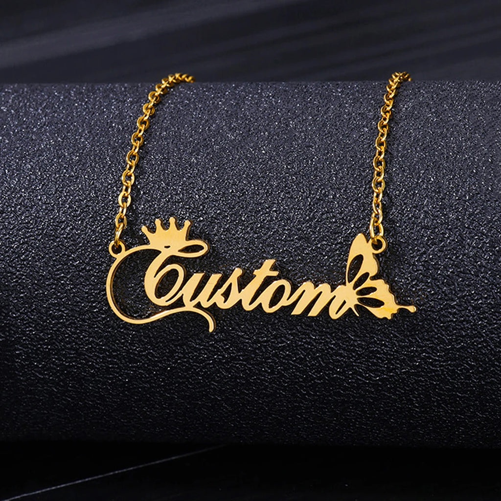 Stainless Steel Custom Personalized Name Necklaces