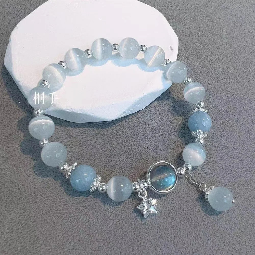 New Simple Crystal Bead Bracelet for Women and Girls