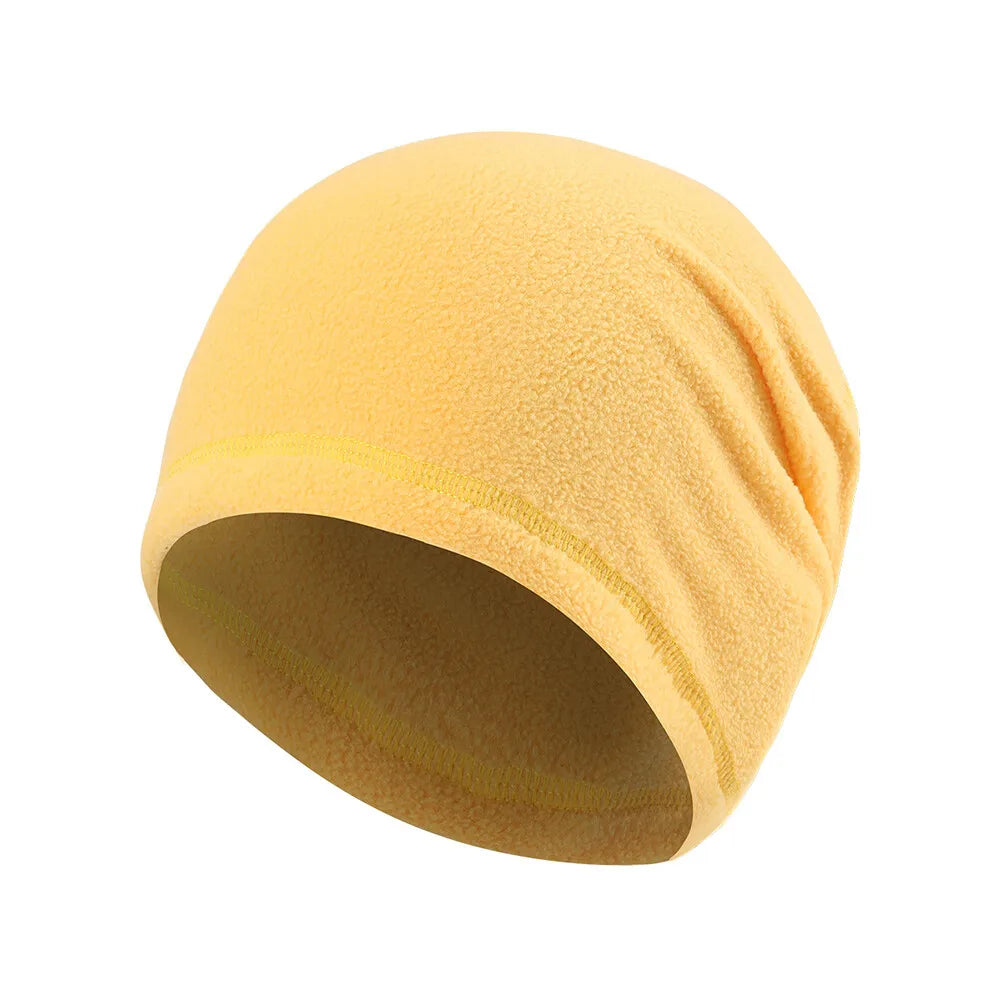 Unisex Winter Fleece Skull Cap Helmet Liner Ski Thermal Beanie Thick Windproof Watch Cap