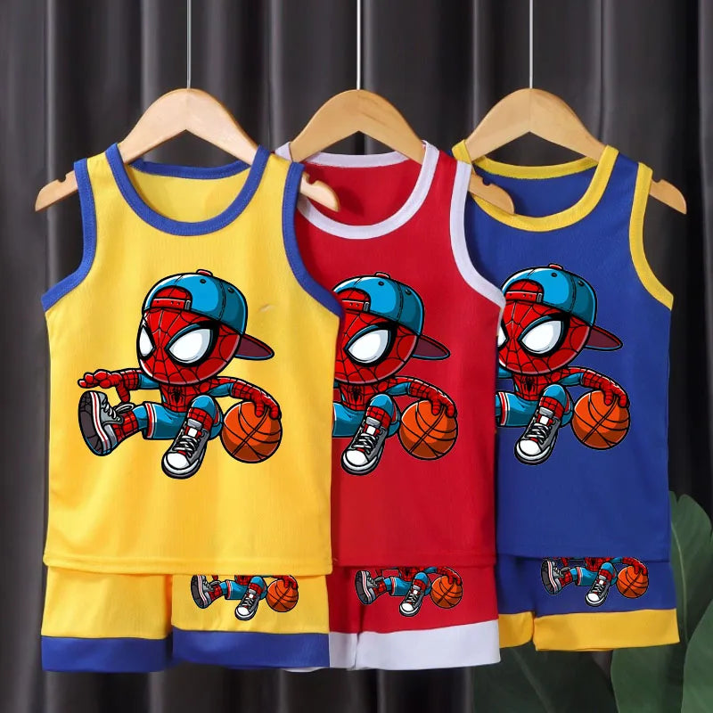 Boys Summer Sport Clothes 2Pc Sets, Breathable, Comfortable, Mesh Casual Outfits