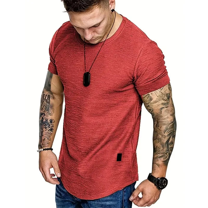 Men's Short Sleeve Crew Neck T-Shirts, Lightweight and Comfortable