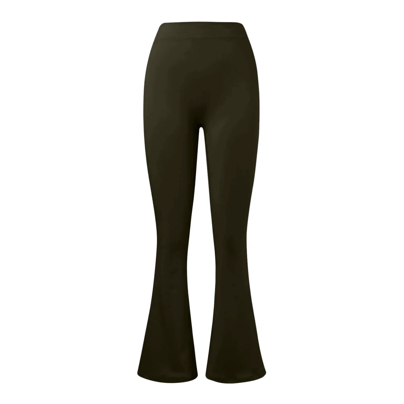 Fashion flared women's V back waist sports pants high waist buttocks, solid colors