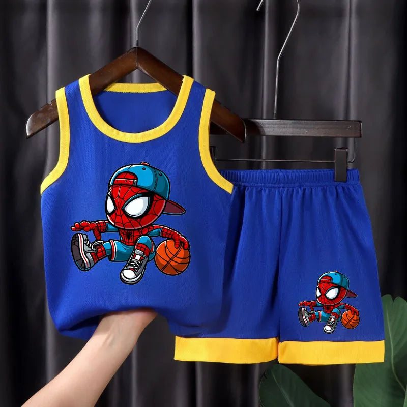 Boys Summer Sport Clothes 2Pc Sets, Breathable, Comfortable, Mesh Casual Outfits