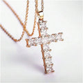 New Fashion Necklace Pendants, Multi Color Crystal Cross Pendant