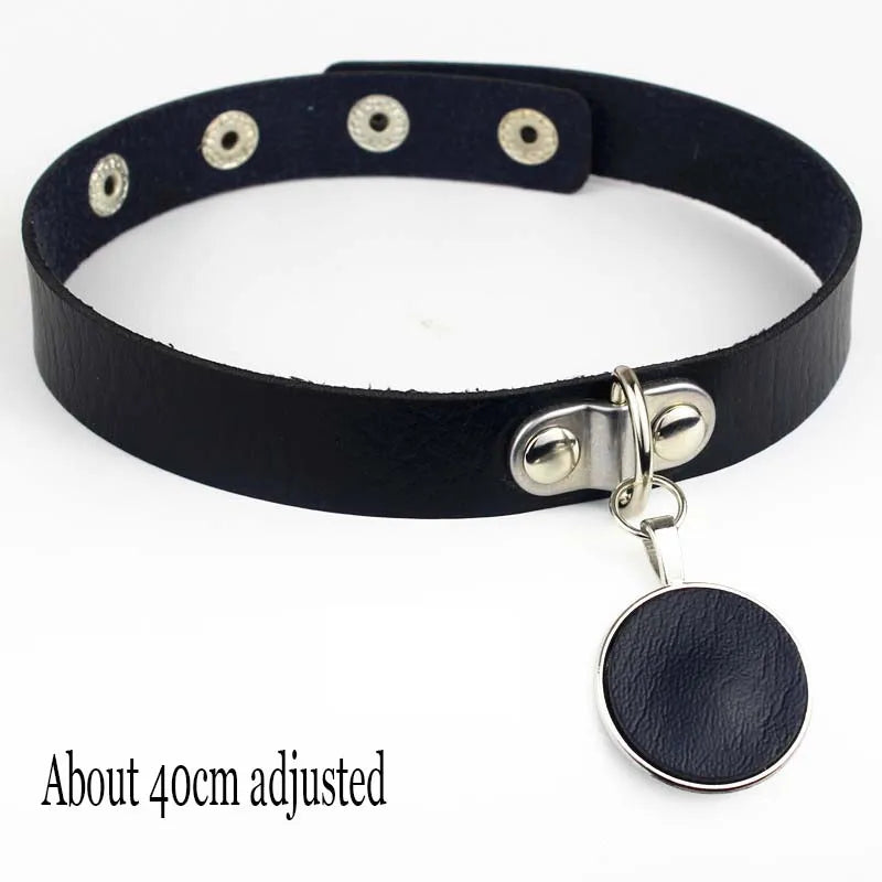 Woman Black Punk Choker Collar Necklace, Spike Chocker Gothic Cosplay Accessories
