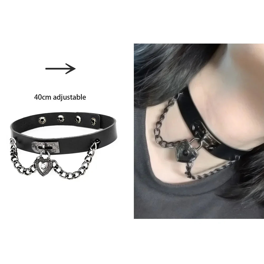 Sexy Trendy Vintage Charm Round Gothic Collar Necklaces
