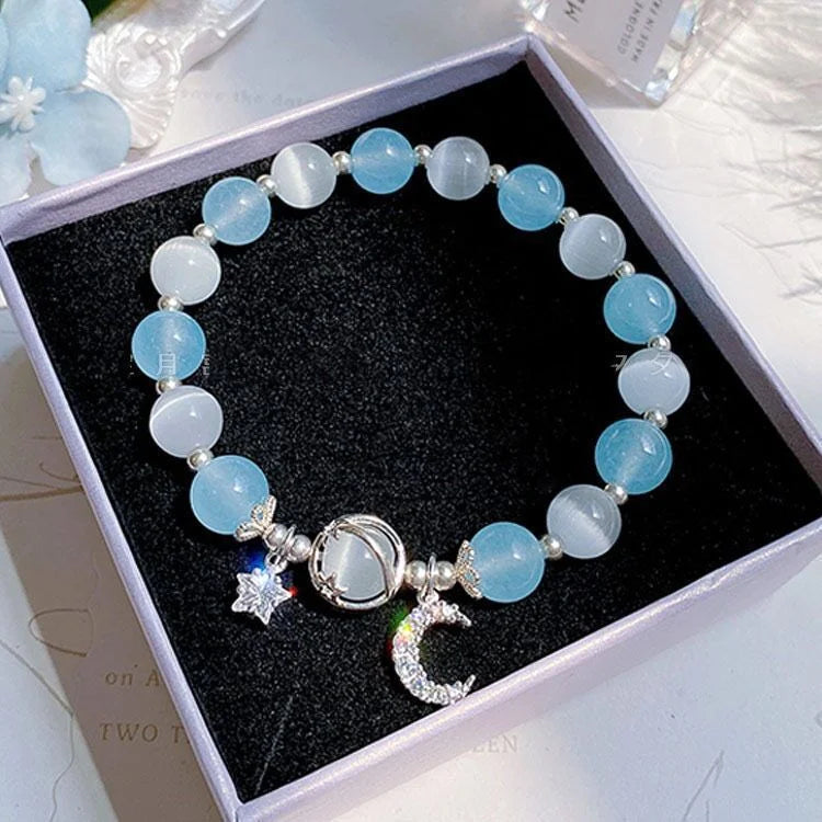 New Simple Crystal Bead Bracelet for Women and Girls