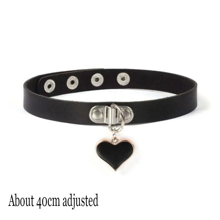 Woman Black Punk Choker Collar Necklace, Spike Chocker Gothic Cosplay Accessories