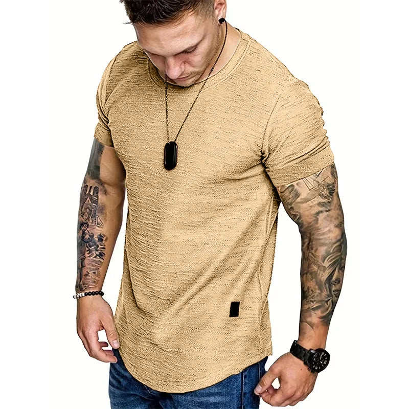 Men's Short Sleeve Crew Neck T-Shirts, Lightweight and Comfortable