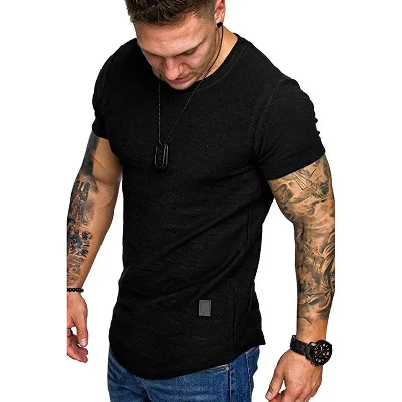 Men's Short Sleeve Crew Neck T-Shirts, Lightweight and Comfortable
