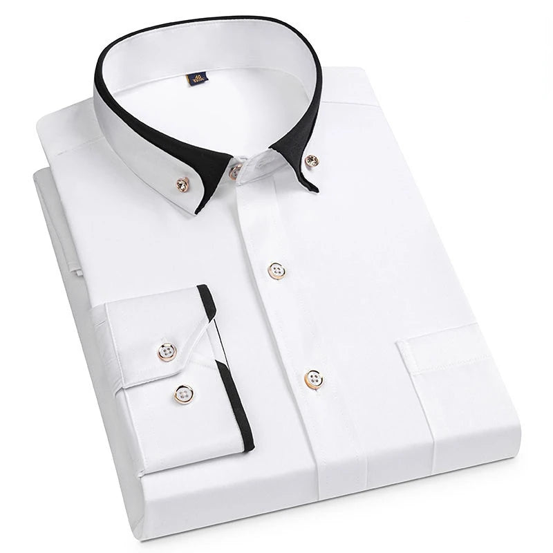 Men's Business Dress Shirts, Formal Button-Down also Anti-Wrinkle