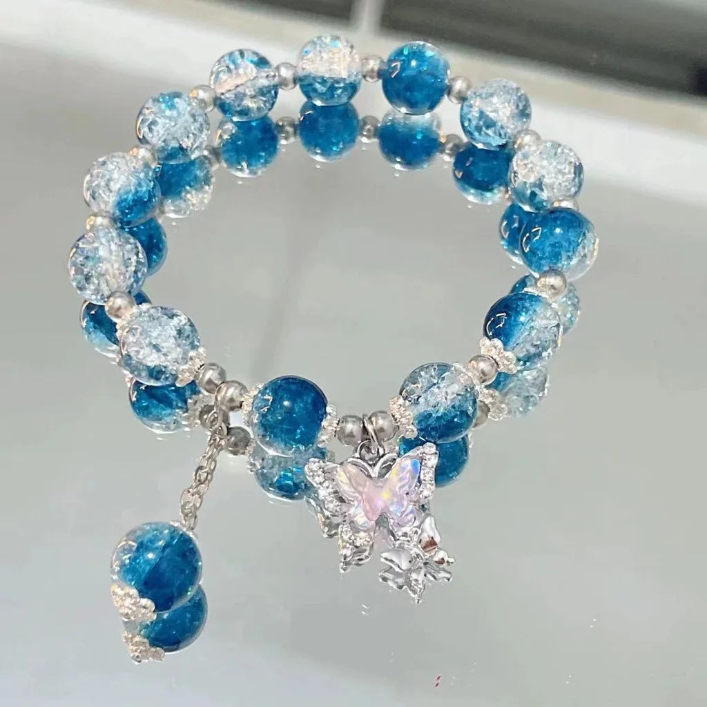 New Simple Crystal Bead Bracelet for Women and Girls