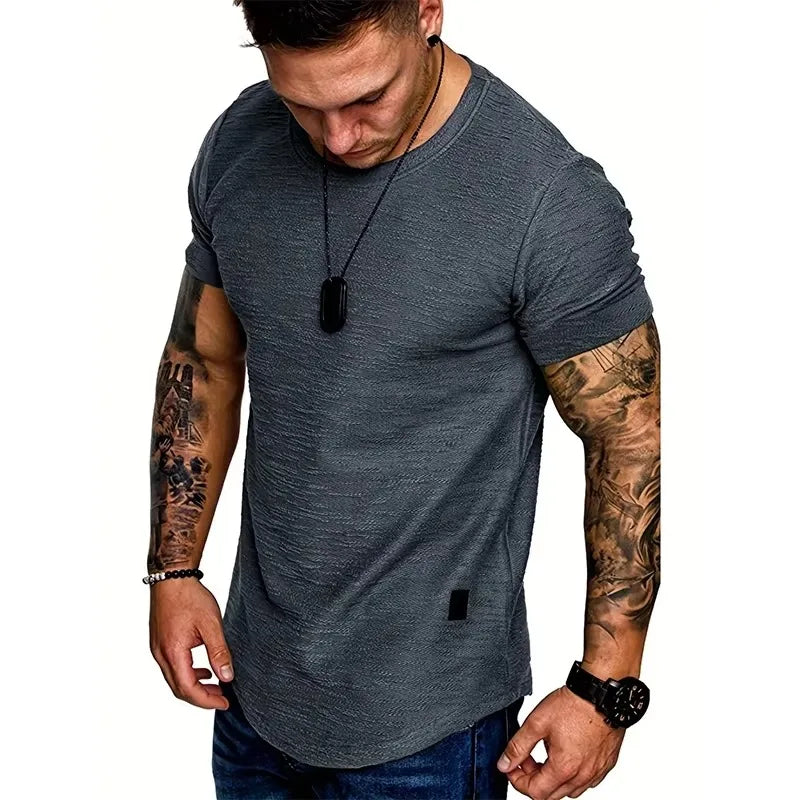 Men's Short Sleeve Crew Neck T-Shirts, Lightweight and Comfortable