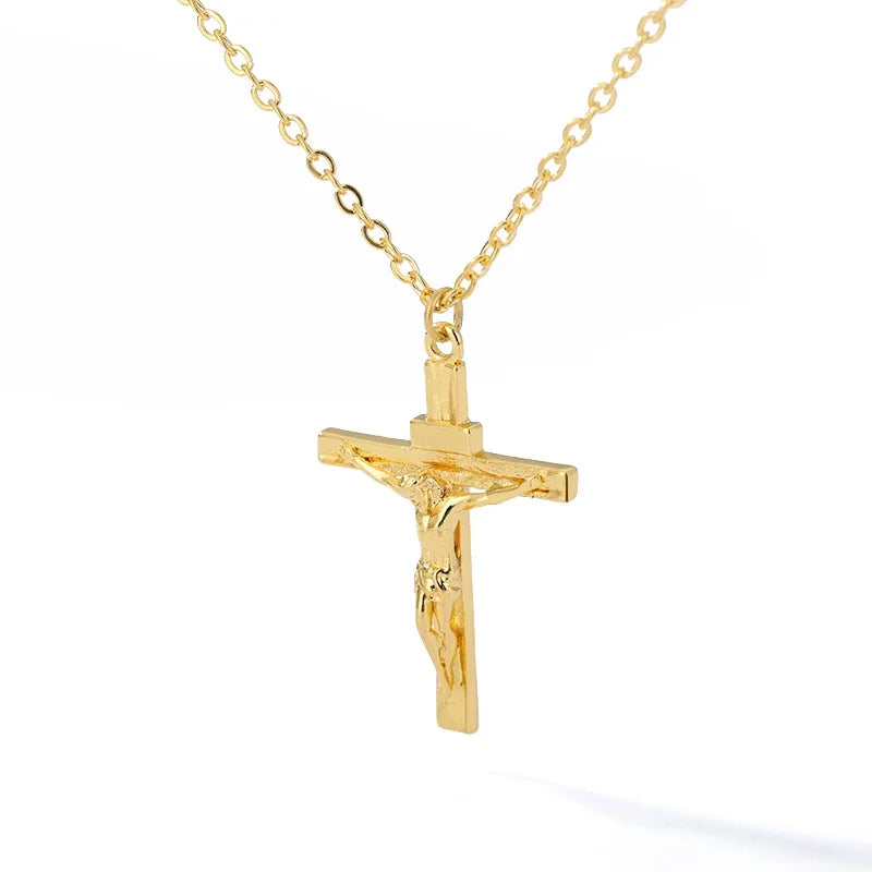 Cross Necklace for Women and Men, Stainless Steel Chains