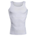 YBFDO Men's Body Slimming Compression Undershirt Tank Top, Belly Control Weight Loss Shapewear