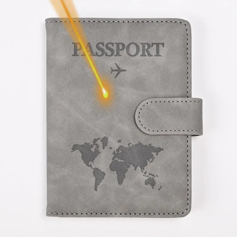Custom Passport Cover Case Holder, Monogrammed Engraved Name
