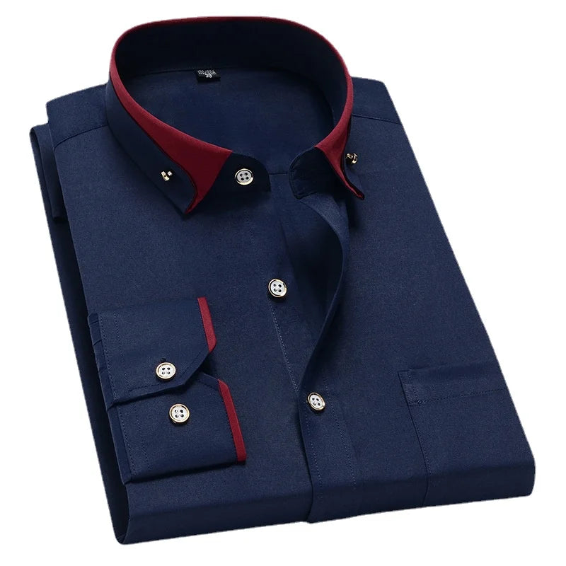 Men's Business Dress Shirts, Formal Button-Down also Anti-Wrinkle