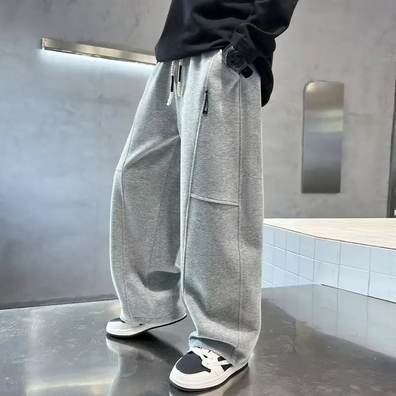 Kids Wide Leg Sweatpants Streetwear Fashion