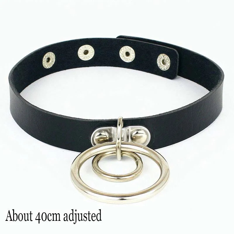 Woman Black Punk Choker Collar Necklace, Spike Chocker Gothic Cosplay Accessories