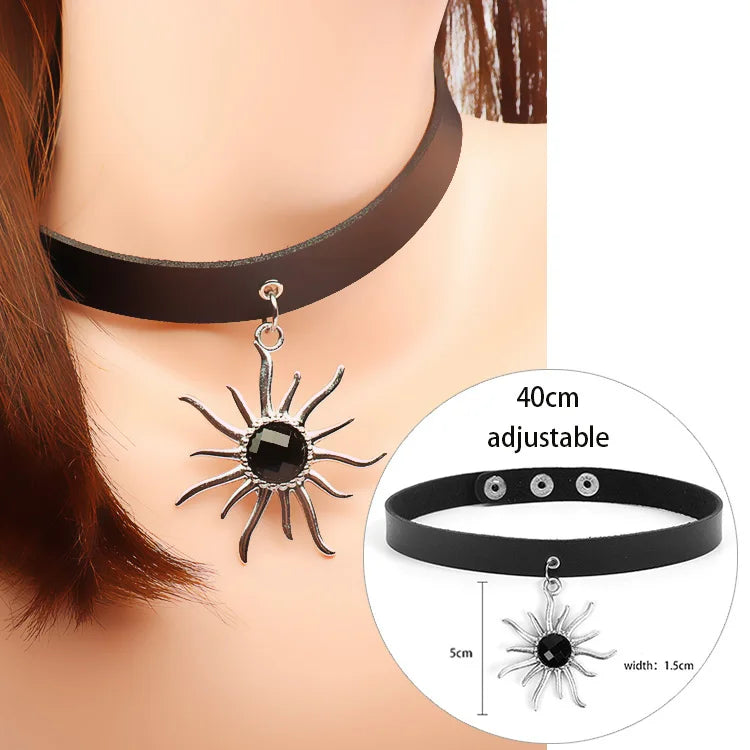 Sexy Trendy Vintage Charm Round Gothic Collar Necklaces