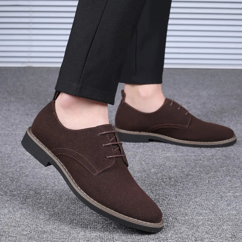 Men's Dress Shoes Suede Leather Casual Men Designer