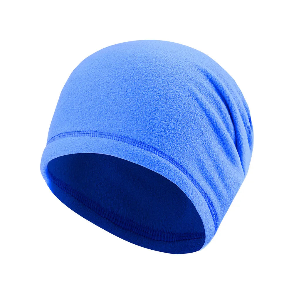 Unisex Winter Fleece Skull Cap Helmet Liner Ski Thermal Beanie Thick Windproof Watch Cap