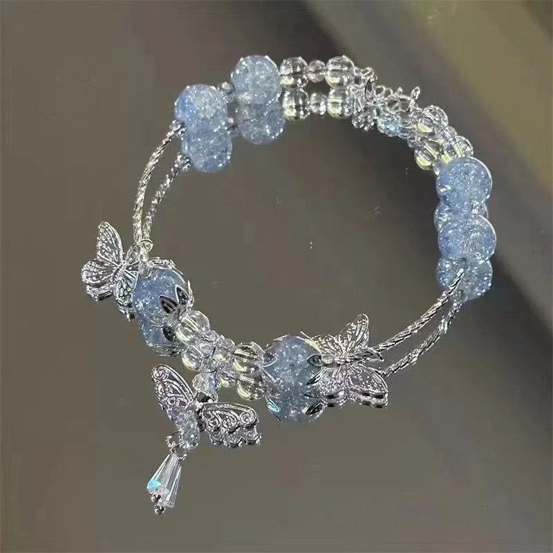 New Simple Crystal Bead Bracelet for Women and Girls