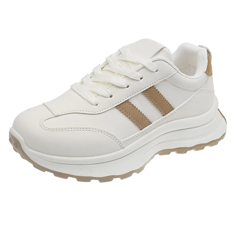 Summer Casual Patchwork Leather Sneakers