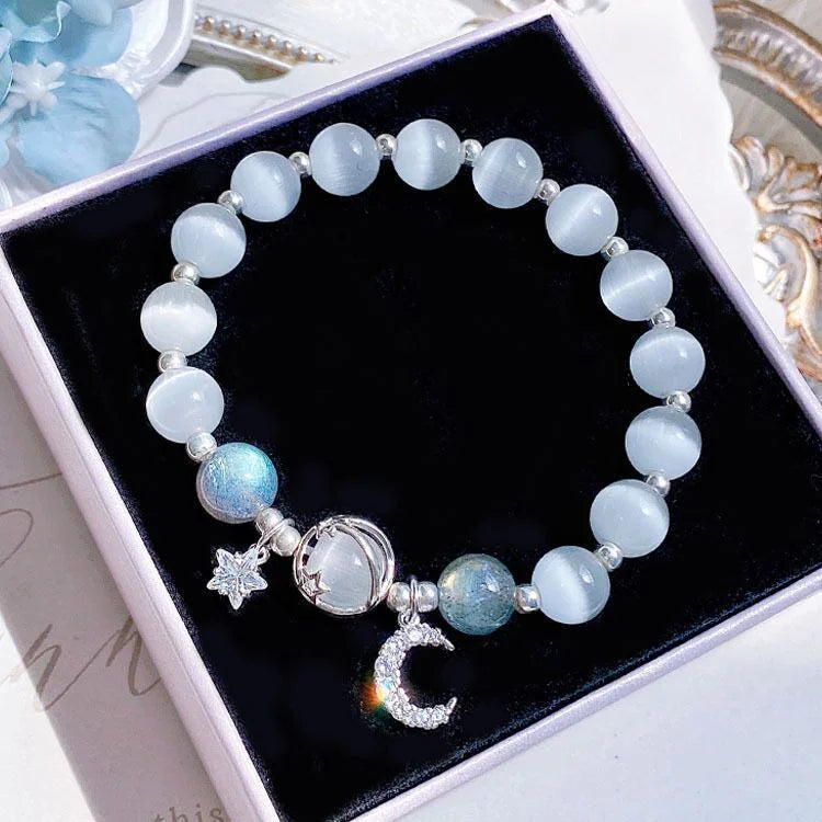 New Simple Crystal Bead Bracelet for Women and Girls