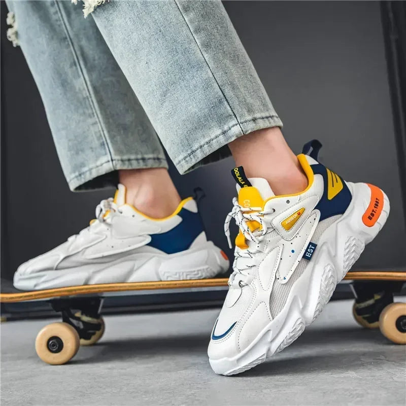 2025 Fashion Comfortable Mesh Breathable Summer Hot Sale, Men's Thick Bottom Sneaker