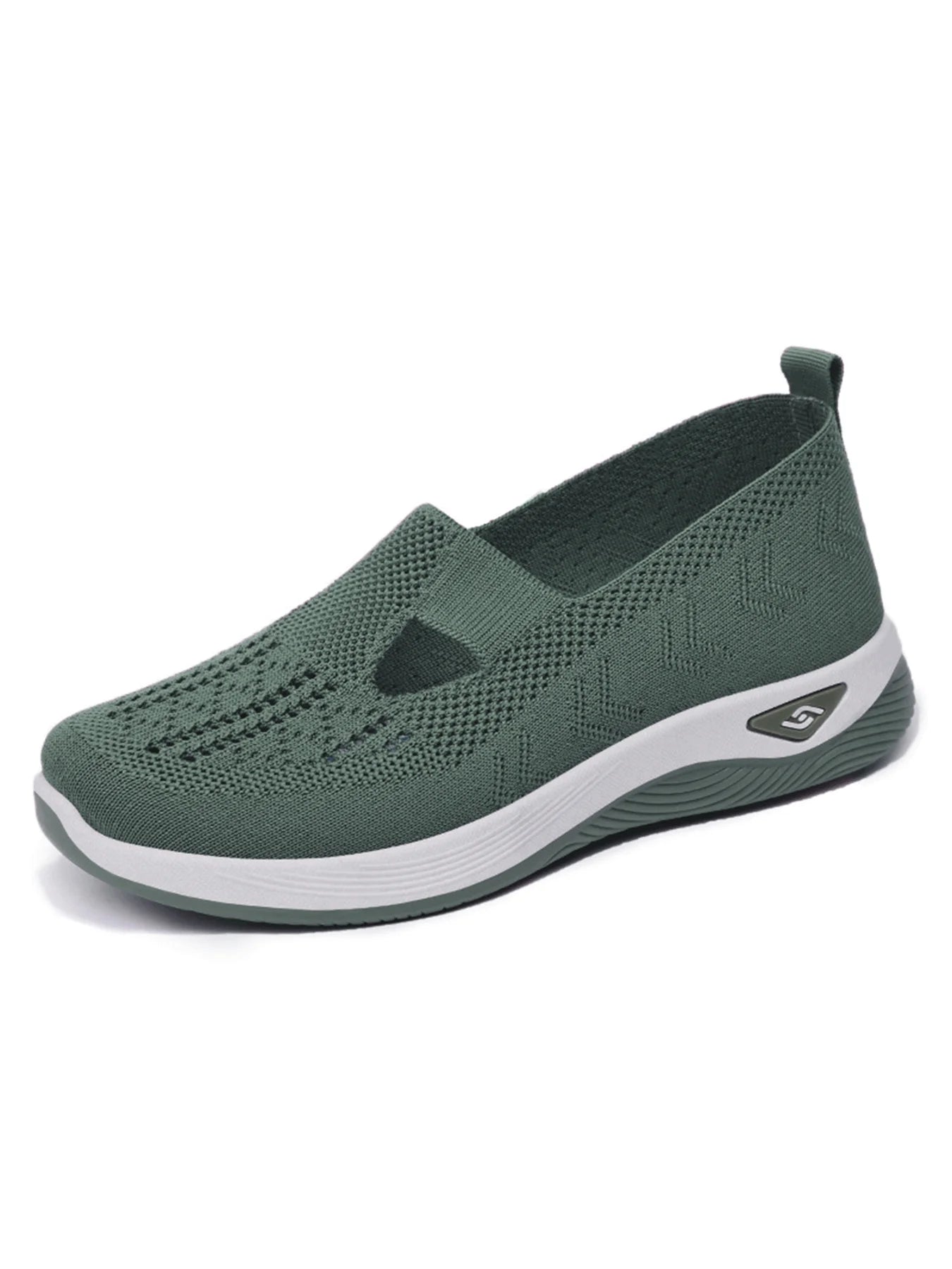Women's Solid Color Breathable Sneakers, Low-top, Knitted, Breathable, Light Walking, in 6 Colors
