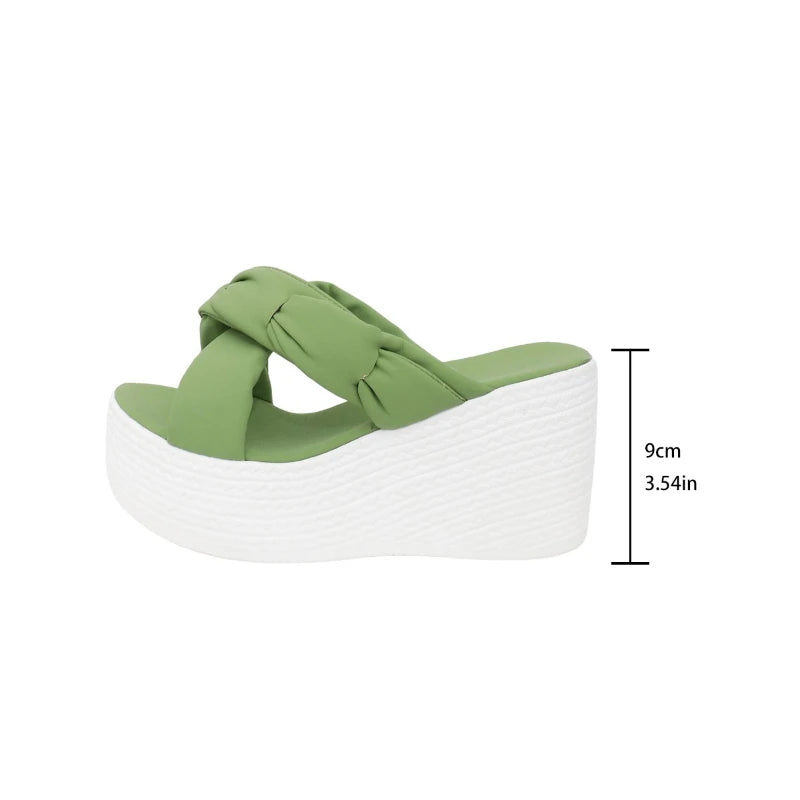 2026 New Women's Sandals Platform Wedges High Heel Peep Toe Size 35-40
