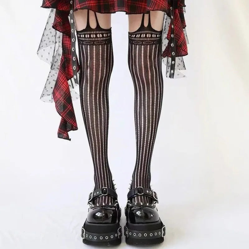 Sneakers Wedge High Heels Shoes Hot Star Graffiti Shoes on Platform Gothic