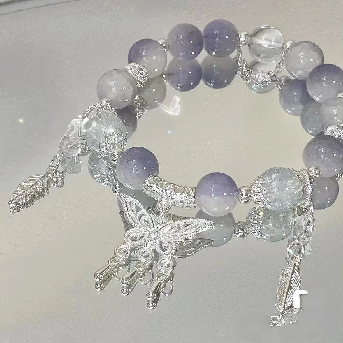 New Simple Crystal Bead Bracelet for Women and Girls