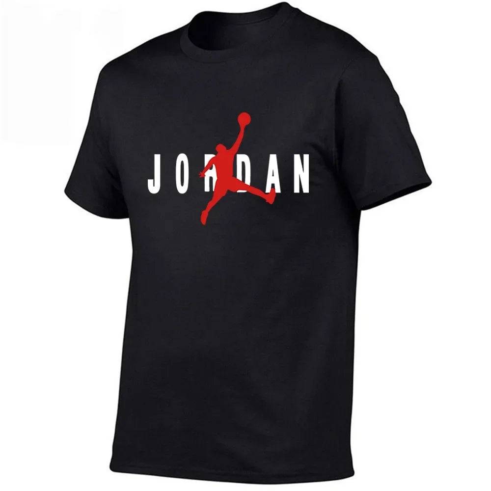 2025 Men's New High Quality Short Sleeve Cotton T-shirt, Sweat Absorption