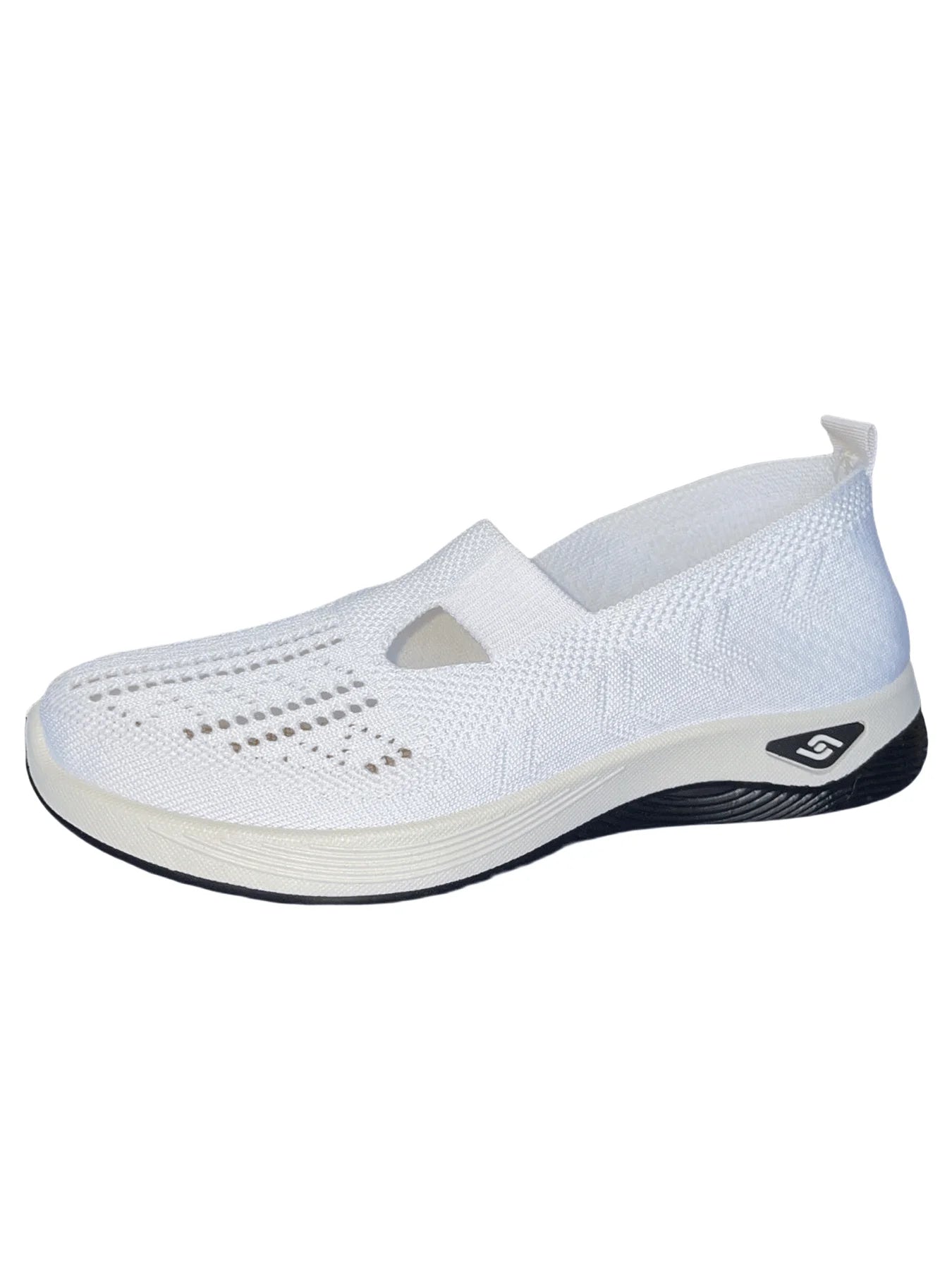 Women's Solid Color Breathable Sneakers, Low-top, Knitted, Breathable, Light Walking, in 6 Colors