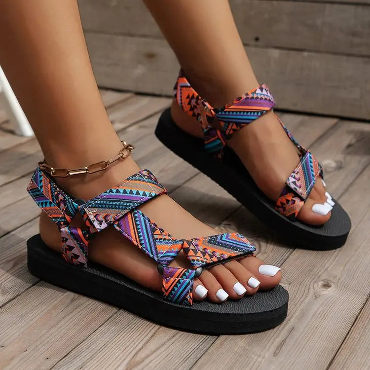 Summer Flat Women's Hemp Rope Set  Sandals