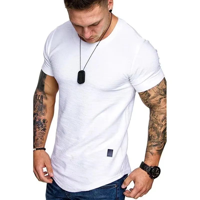 Men's Short Sleeve Crew Neck T-Shirts, Lightweight and Comfortable