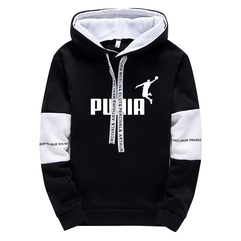 Men's Tracksuit Trend, Printed Single Piece Sweatshirts with Sweatpants