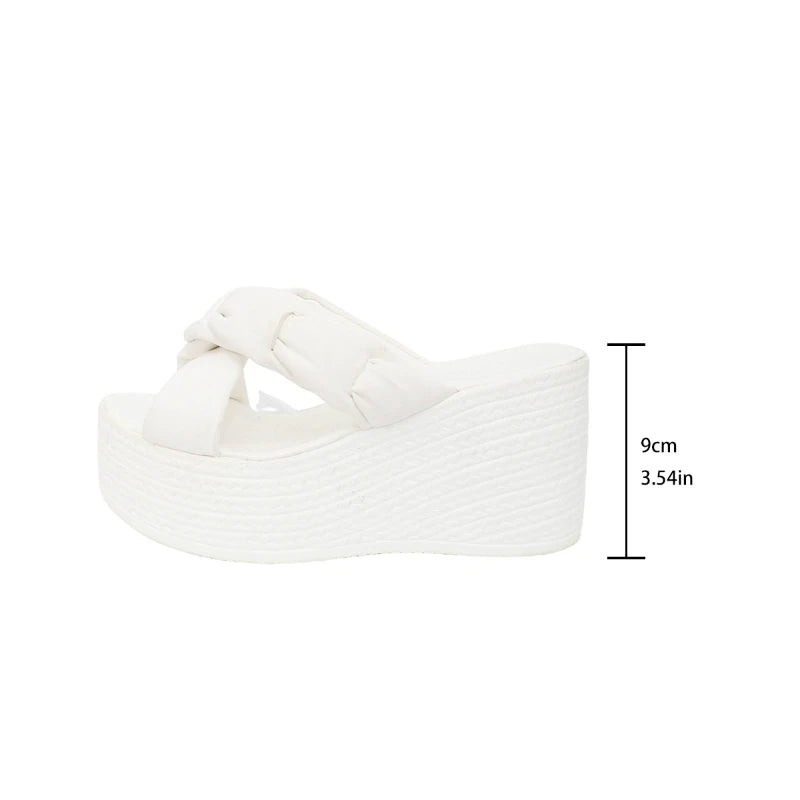 2026 New Women's Sandals Platform Wedges High Heel Peep Toe Size 35-40