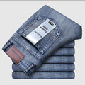 Men's Jeans Straight Stretch Fashion Classic Blue, Black, Work Denim Pants