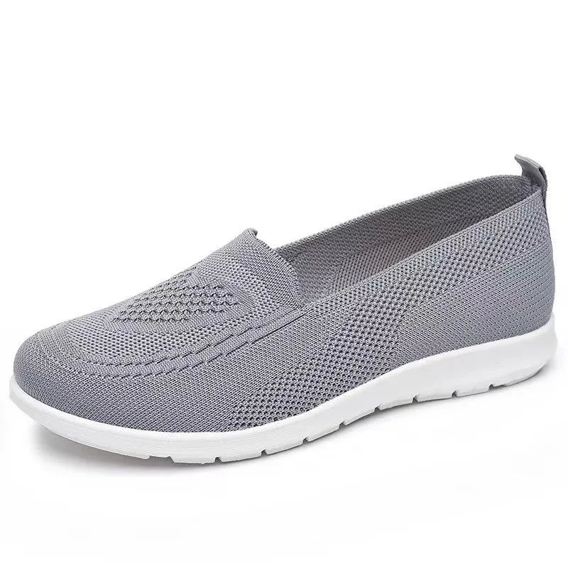 Comfortable casual women's shoes breathable fabric solid colors low-cut