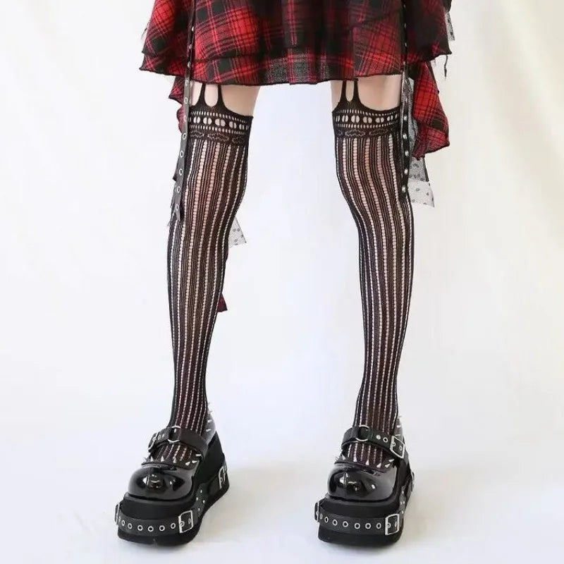 Sneakers Wedge High Heels Shoes Hot Star Graffiti Shoes on Platform Gothic
