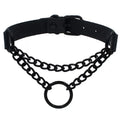 Woman Black Punk Choker Collar Necklace, Spike Chocker Gothic Cosplay Accessories