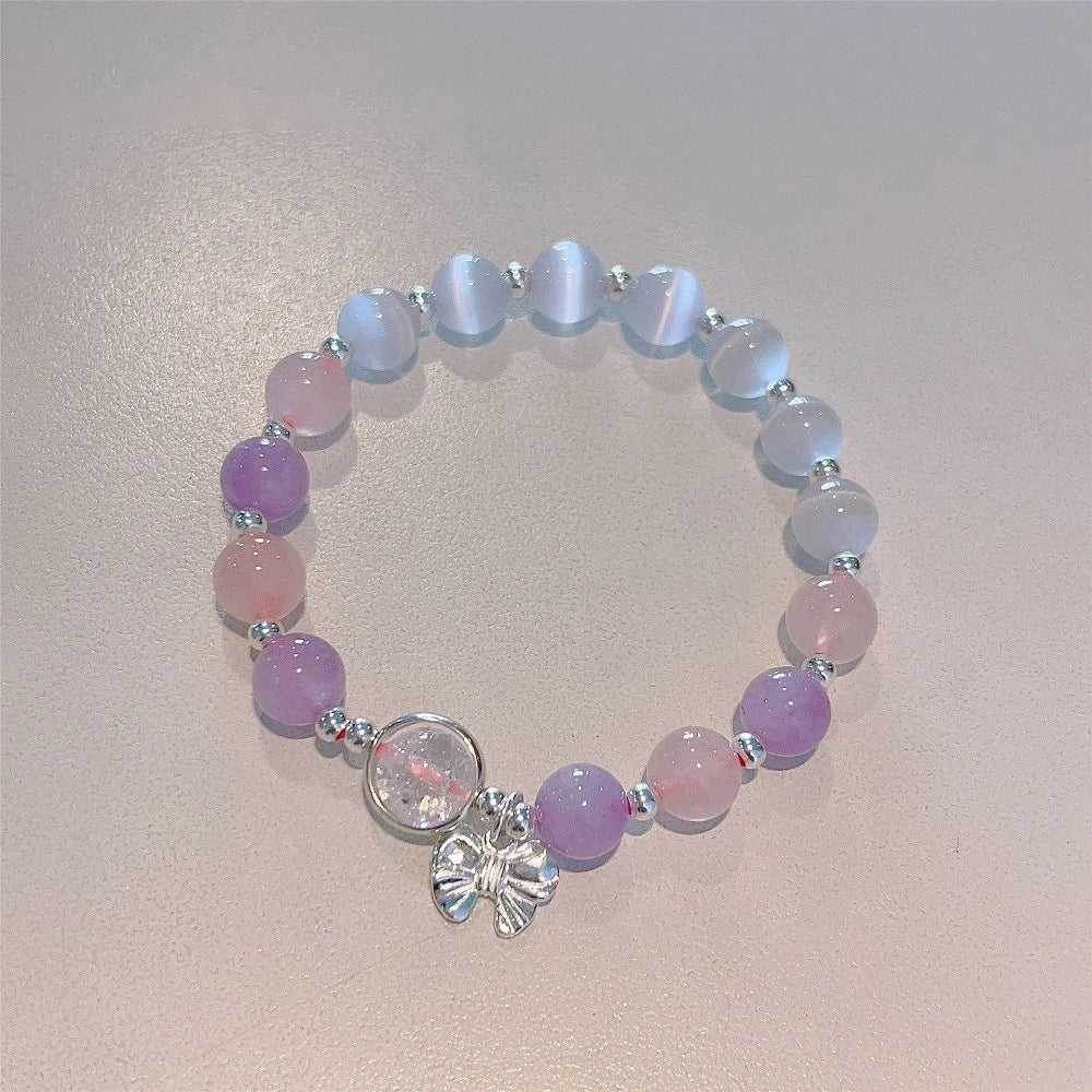New Simple Crystal Bead Bracelet for Women and Girls