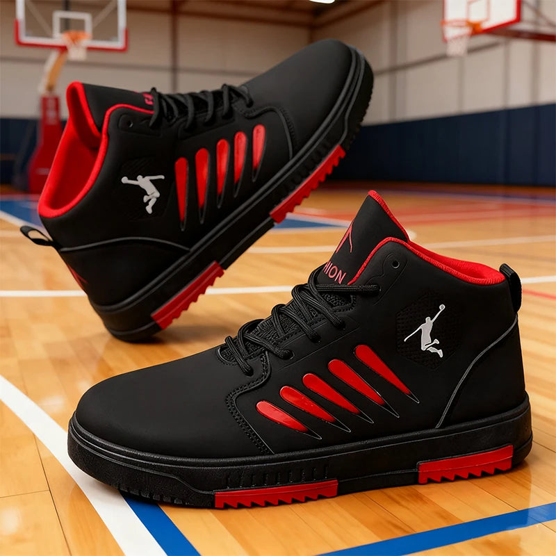Men's Large Size Fashionable Mid-Top Versatile High-Quality Shoes