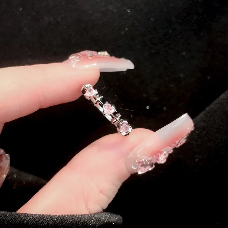 New Arrival, Romantic Lovely Pink Bowknot Design, Exquisite Jewelry Ring with Micro Bow Tie Zircon