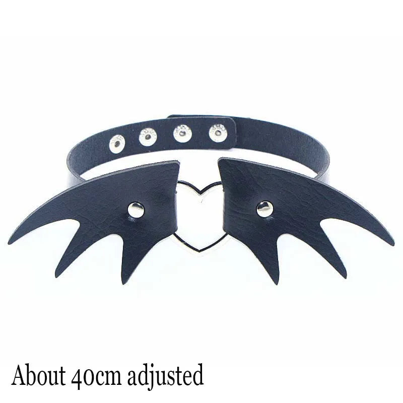 Woman Black Punk Choker Collar Necklace, Spike Chocker Gothic Cosplay Accessories